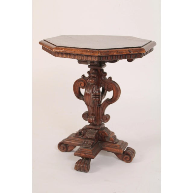 Baroque Style Walnut Occasional Table For Sale - Image 4 of 12