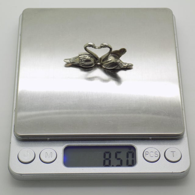 Metal Vintage Swans in Love, 1970s For Sale - Image 7 of 10