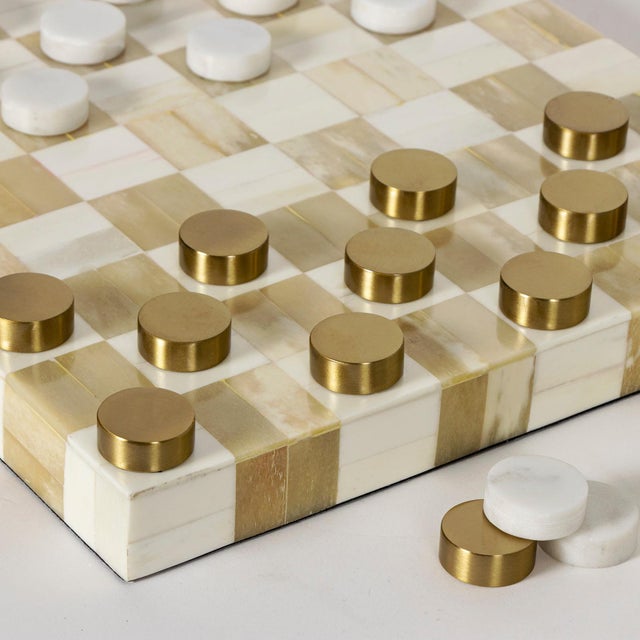 Bennett Checker Game Set, Natural For Sale - Image 4 of 7