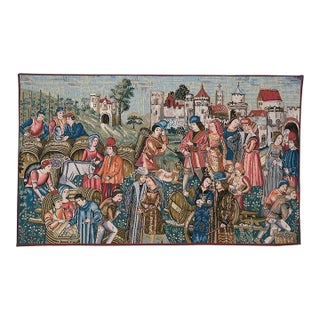 The Vintners Loom Woven Tapestry - 48 X 84 Cm (1'7" X 2'9") - Requires Rod Size 2 For Sale