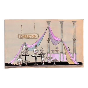 Lanvin of Paris Original Circa 1950s Advertising Watercolor Artwork