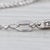 Modern 0.39ctw Diamond Cluster Interlocking Circles Pendant Necklace 14k White Gold 16" For Sale - Image 3 of 6