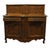 Wood Vintage Antique Solid Walnut Louis XV French Provincial Style 66" Buffet Cabinet W. Glissant Top For Sale - Image 7 of 12