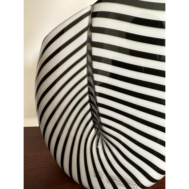 Black Murano Glass Vase by Lino Tagliapietra for Effetre, 1988 For Sale - Image 8 of 11