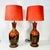 1960s 1960s Vintage Boho Chic Glazed Drip Ceramic Table Lamps - A Pair, New Shades. For Sale - Image 5 of 15
