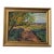 Vibrant Oil Painting of a Country Road in Autumn, Framed For Sale