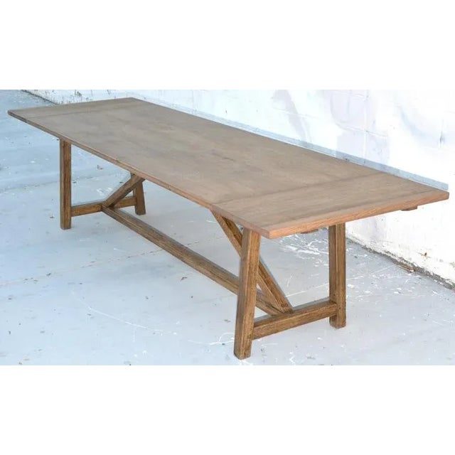 Petersen Antiques Extendable Dining Table in Vintage Oak, Built to Order For Sale - Image 10 of 11