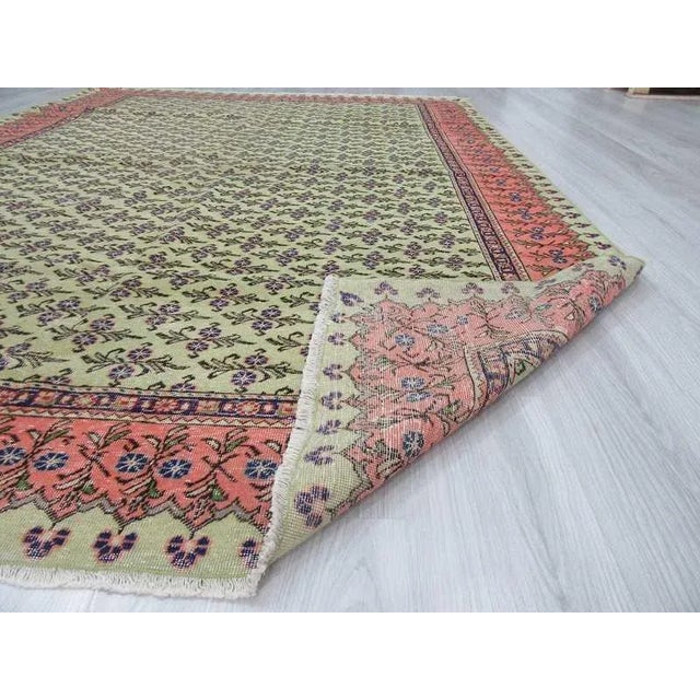 Vintage Turkish Area Rug - 6'9" X 9'8" For Sale In Los Angeles - Image 6 of 6