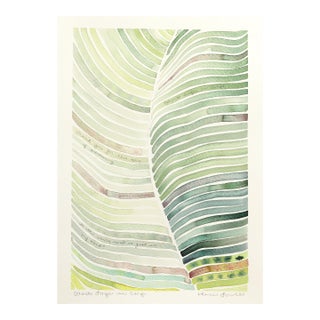 Ghosts Linger in Song - Original Atmospheric Watercolor Painting on Paper For Sale