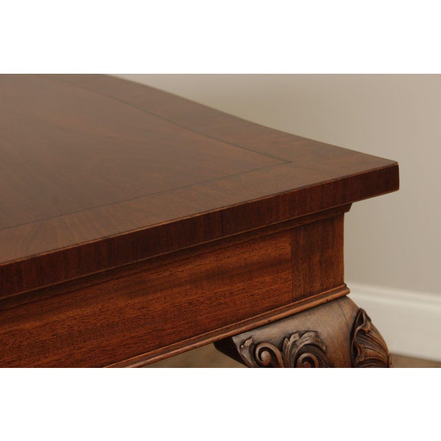 Irish Georgian Style Expandable Mahogany Dining Table For Sale - Image 10 of 12