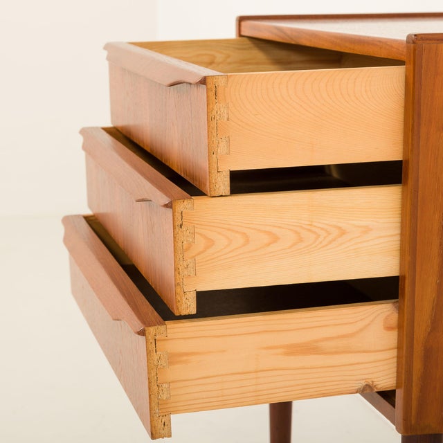 Danish Teak Hall Dresser and Mirror, 1960s, Set of 2 For Sale - Image 9 of 13
