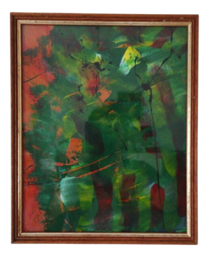 Octave, Abstract Composition, 2025, Acrylic on Paper, Framed