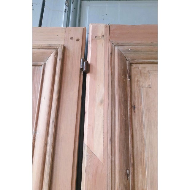 Antique Double Doors in Wood, 1890s, Set of 2 For Sale - Image 11 of 18