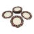 Set of 6 Appetizer Holiday Plates For Sale