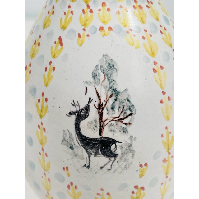 Ceramic Bjørn Wiinblad Ceramic Figure Vase W/Lid Signed by Artist Rare HTF #204 1951 5” For Sale - Image 7 of 11