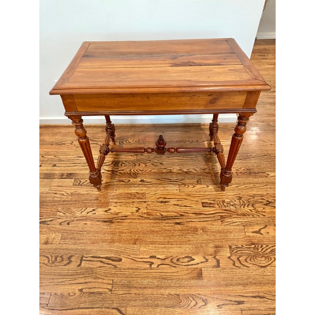 Antique French Louis XVI Style Fruitwood Writing Table/Vanity For Sale - Image 10 of 14