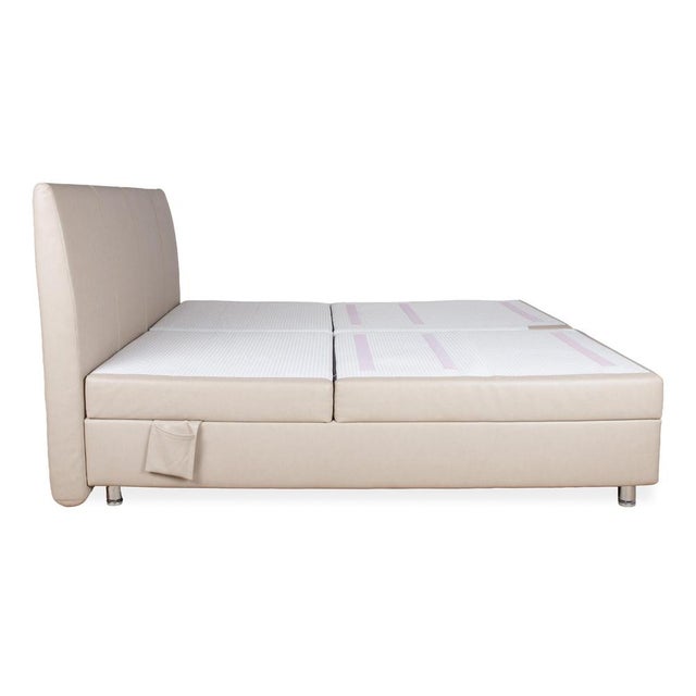 Ruf Veronesse QLX Leather Bed Beige Cream Sand For Sale - Image 10 of 14