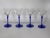 Vintage Set of 8 French Cobalt Blue Arcoroc France Martini or Champange Glasses For Sale - Image 4 of 10