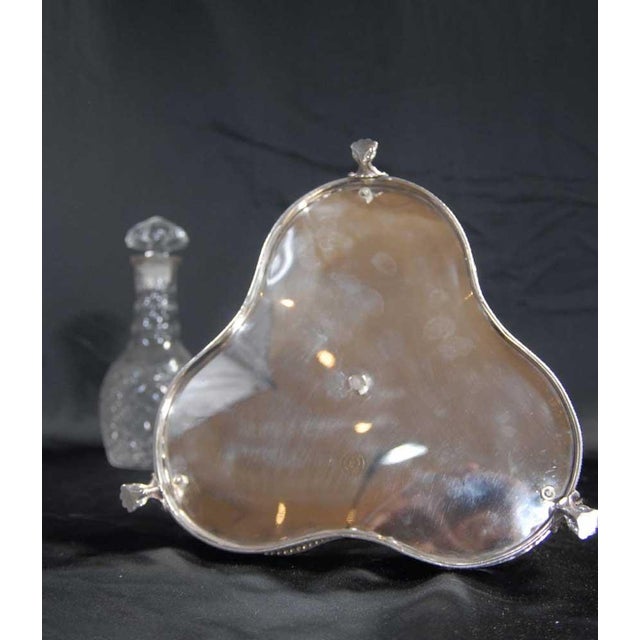 Cut Glass and Silver-Plated Decanter with Tantalus, Set of 3 For Sale - Image 12 of 13