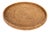 Artifacts Rattan Round Serving / Ottoman Tray in Honey Brown - 19" For Sale