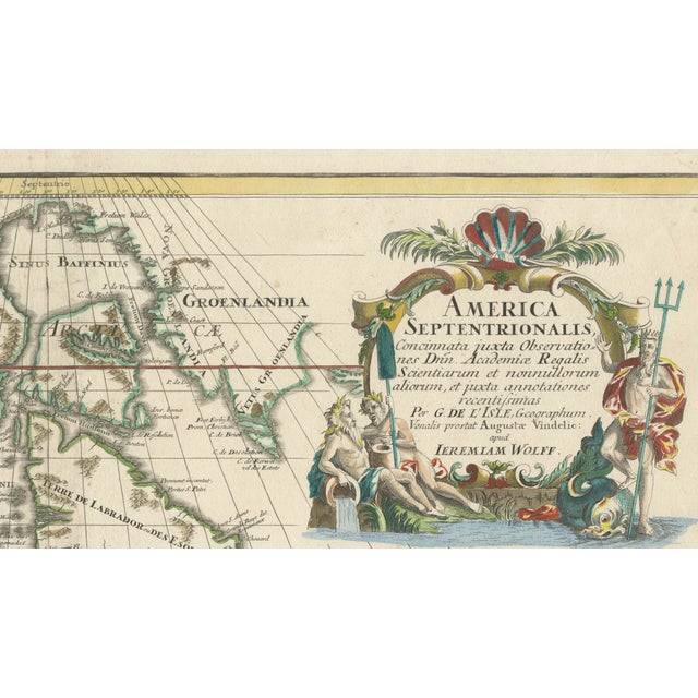 Copper Map of North America, 1700 For Sale - Image 8 of 10