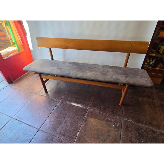 An Early Borge Morgensen Oiled Oak bench Danish design and manufactured. Fredericia Furniture. This was sold and bought in...