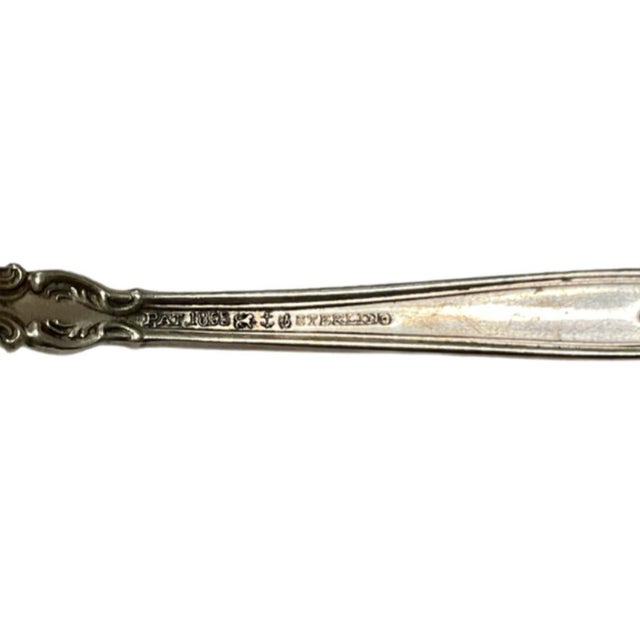Mid 20th Century Chantilly Sterling - Gorham • 3 Demitasse Spoons • 2 Lemon Forks - Set of 5 For Sale In Houston - Image 6 of 7