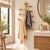 Metal Brass Wall Mounted Towel Rack | Vertical Multi-Arm Towel Holder | Luxury Bathroom Decor | Modern Brass Towel Bar With Finials 36 Inches For Sale - Image 7 of 11