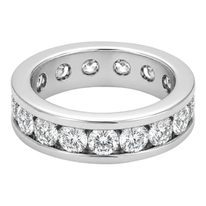 Platinum Diamond Eternity Band, Size 5.5