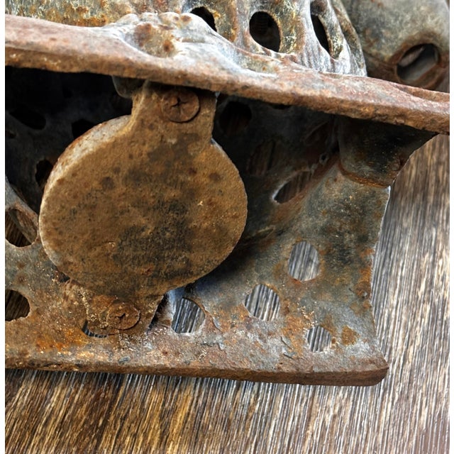 1950s Vintage Japanese Cast Iron Garden Squirrel Lantern For Sale - Image 5 of 5