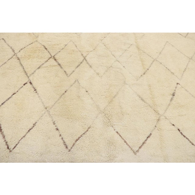 2010s Contemporary Beni Mrirt Moroccan Rug, 11'05 X 14'06 For Sale - Image 5 of 11