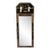 Chinoiserie Decorated Black Lacquer Trumeau Mirror For Sale