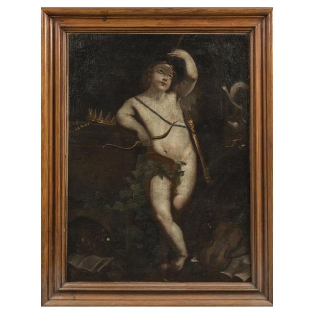 Roman School, Love, 17th Century, Canvas For Sale - Image 6 of 6