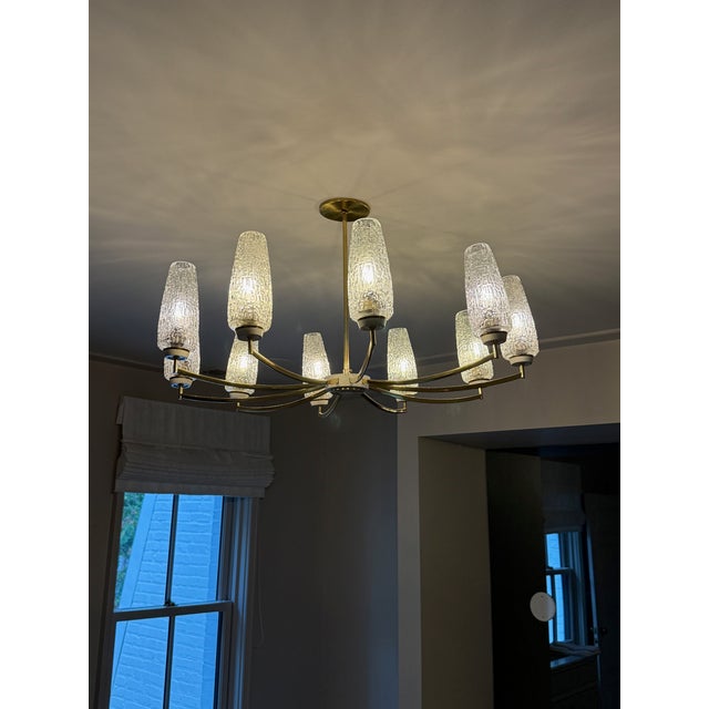 Vintage 10 Light Chandelier by Kaiser Leuchten For Sale - Image 9 of 9