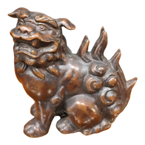 Cast Iron Japanese Food Dog Statue