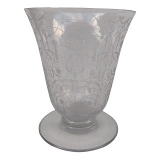 Michelangelo Model Crystal Vase from Baccarat, 1920s For Sale