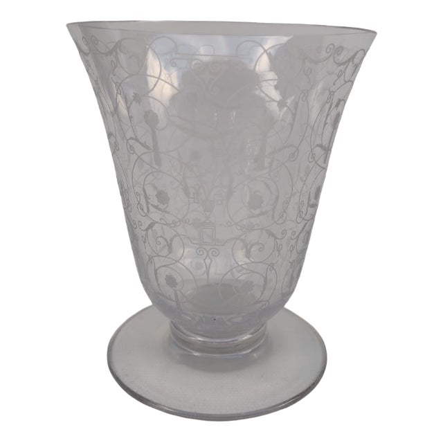 Michelangelo Model Crystal Vase from Baccarat, 1920s For Sale