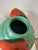 Ceramic Art Deco Handmade Turquise and Coral Vase from Upsala Ekeby, Sweden, 1930s For Sale - Image 7 of 9