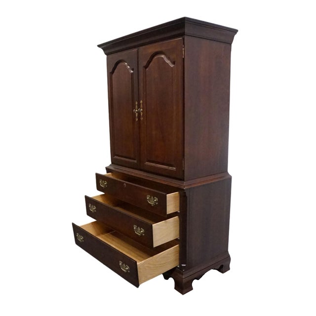 Wood Kincaid Furniture Solid Commonwealth Cherry Traditional Style 39" Clothing Armoire For Sale - Image 7 of 12