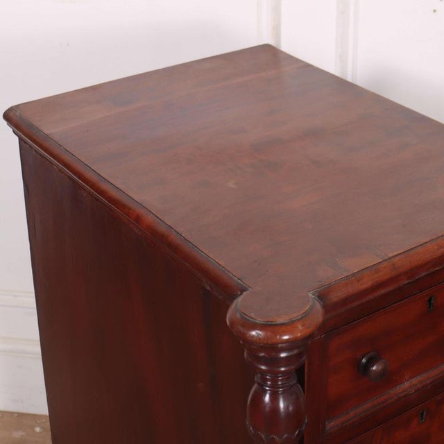 English Mahogany Bedside Tables, Set of 2 For Sale - Image 6 of 8