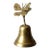 Vintage Brass Butterfly Bell For Sale