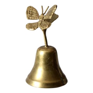 Vintage Brass Butterfly Bell