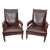 Set of 19th Century English Leather Armchairs For Sale