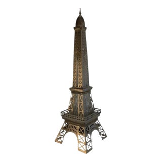 Vintage Musical Eiffel Tower Liquor Decanter For Sale