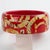 Salvatore Ferragamo Red Acrylic Lucite Bracelet Bangle with Faux-Wood Texture For Sale - Image 12 of 14