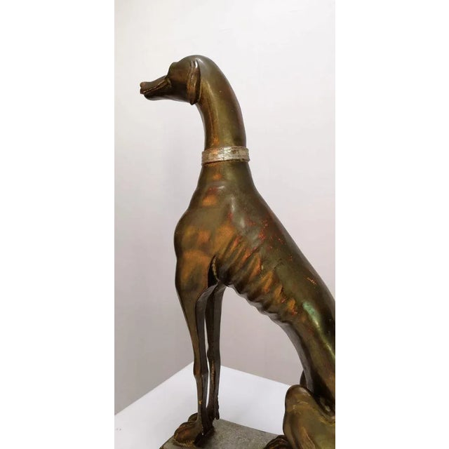 Wood Greyhound Dog Sculpture, Italy, 1900s For Sale - Image 7 of 18