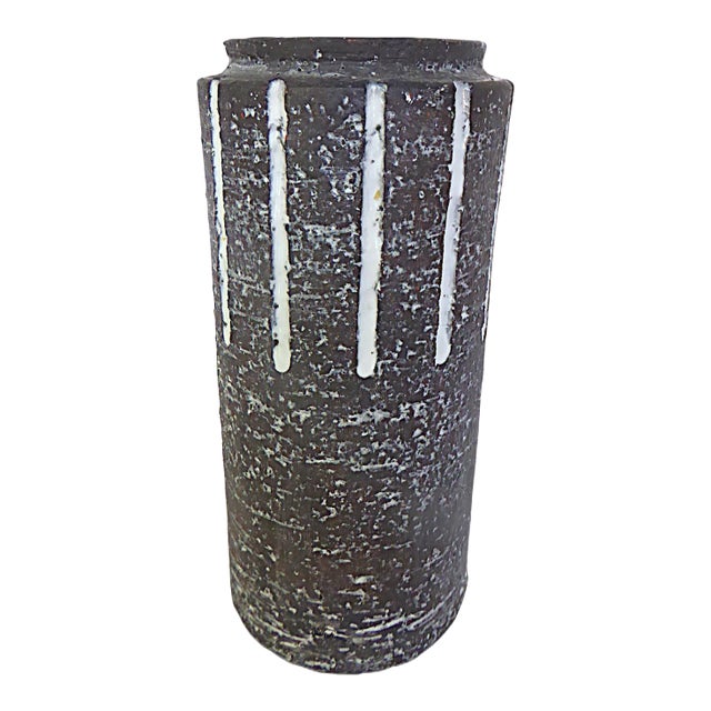 Leendert Blok for Dutch Westraven Utrecht Chanoir Pottery Vase Netherlands 1950s For Sale