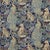 Morris & Co Forest (Viscose/Linen) Fabric in Indigo For Sale