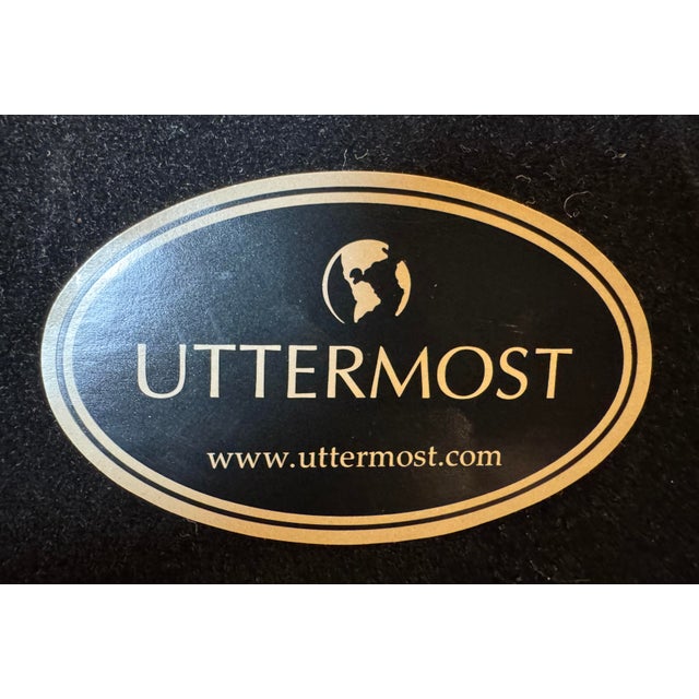 Uttermost Uttermost Zafina Gold Side C-Table For Sale - Image 4 of 12