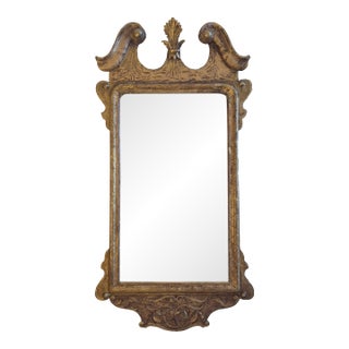 Antique Georgian Carved and Gilt Neoclassical Wall Mirror For Sale